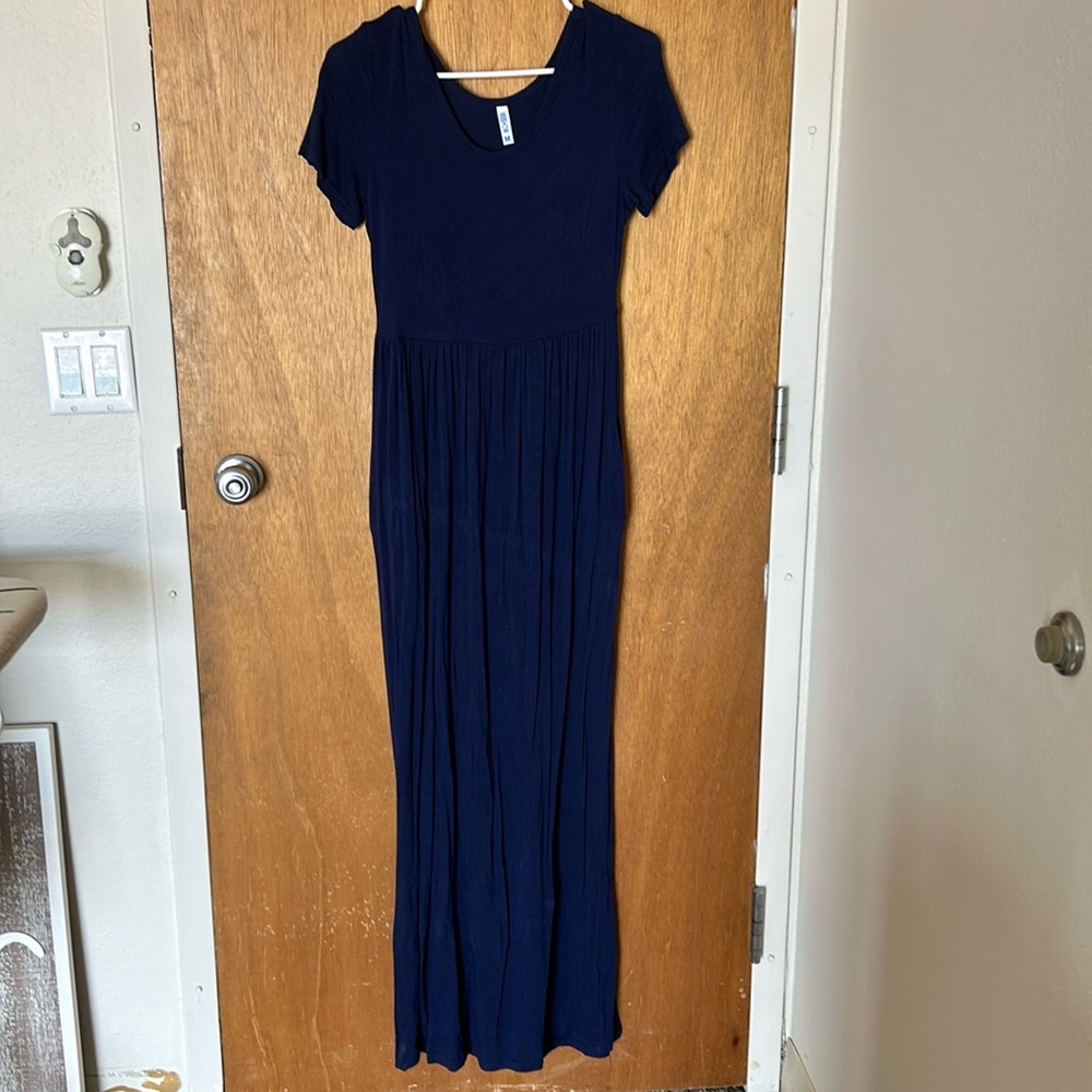 Navy Blue Maxi Dress